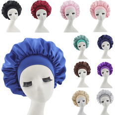 Shein 1pc Silky Satin Bonnet For Curly Hair - Wide Band Night Sleep Cap For Girls And Women - Soft And Comfortable Hair Cover For Sleeping And Styling Back To School Hair Bonnet