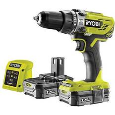 Ryobi drill kit Ryobi R18PD3-215GZ 18V Cordless Percussion Drill