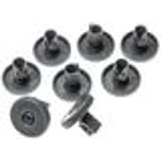 White Goods Accessories VHBW 8x Basket Roller Lower Basket Tray 40 mm