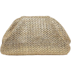 Shein 1pc Women's Straw Pleat Cloud Bicolor Clutch Bag, Versatile, Hottest Beach Bags For Women, Fashion Summer Vacation Bag, Beach Essentials Women Bags For Vacation & Holiday, Newest Holiday Bag, Best Choice Elegant Bag For Bridal Shower