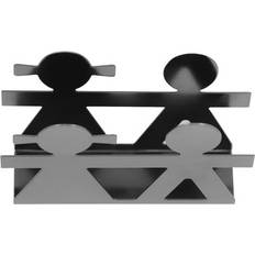 Napkin Holder Silver Upright Hollow Pattern Tissue Napkin Holder