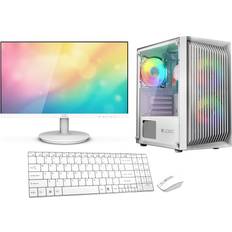 Vist Gaming PC Komplett Set R5 5600G 16GB VEGA SSD 512GB WiFi Win11 24"