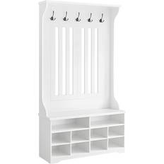 Skoställ Vasagle Hallway Cabinet White Skoställ 100x180cm