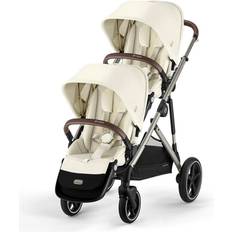 Pushchairs Cybex Gazelle S Twin Pushchair Seashell Beige