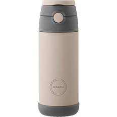AYA&IDA Kids Straw Drikkeflaske 350ml Cream Beige