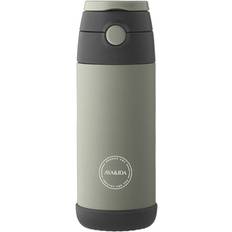 AYA&IDA Kids Straw Drikkeflaske 350ml Tropical Green