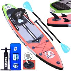 Duraero Stand-Up Paddling Inflatable SUP Board Set Red/Green