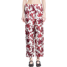 Dam - Silke/Siden Byxor 'S Max Mara Leda Trousers - Red/White