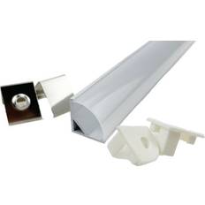 All-Light Alu Profil 6 Hjørne Hvid 16x16mm 10mm LED bånd
