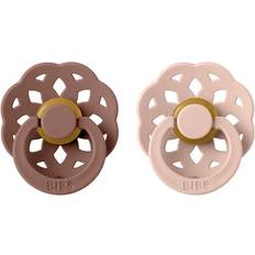 Bibs Boheme Pacifier Size 2 2-pack Woodchuck/Blush