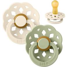 Bibs Boheme Latex Pacifier Size 2 6-18m 2-pack Ivory/Sage