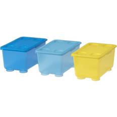 IKEA Glis Box with Lid Yellow/Blue