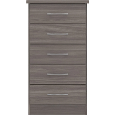 SECONIQUE Nevada Black Chest of Drawer 50x93cm
