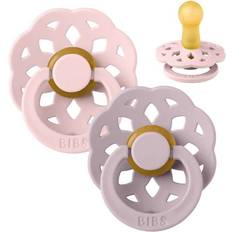 Sutter Bibs Boheme Latex Pacifier Size 2 6-18m 2-pack Blossom/Dusky Lilac