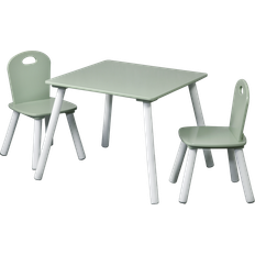 Children's Seating Set with 2 Chairs Sage Green