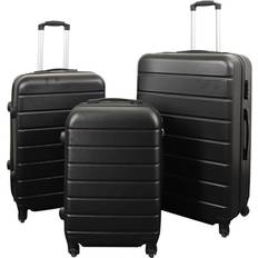 Borg Living Hardcase Suitcase 3 stk. - Black
