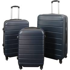 Borg Living Hardcase Suitcase 3 stk. - Dark Blue