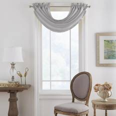 Valances Elrene Home Fashions Versailles Faux Silk Waterfall Window Valance 52 x 36 in