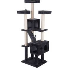 Zooplus Katter Husdjur Zooplus Scratching Post Rapunzel 181x60x50cm Dark Gray