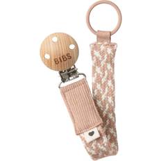 Bibs Braid Pacifier Blush/Ivory