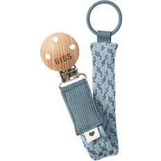 Bibs Braid Pacifier Petrol/Baby Blue