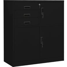 vidaXL Office Black Opbevaringsskab 90x102cm