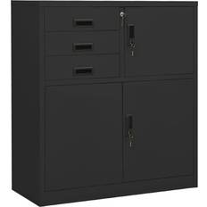 vidaXL Office Anthracite Storage Cabinet 90x102cm