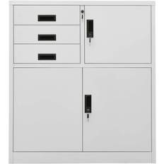 vidaXL Office Light Grey Opbevaringsskab 90x102cm