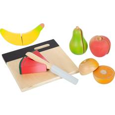 Small Foot Rollelegetøj Small Foot Wooden Fruit Cutting Set