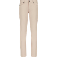 3XL - Men Jeans Emporio Armani Slim Fit Gabardine Jeans - Beige