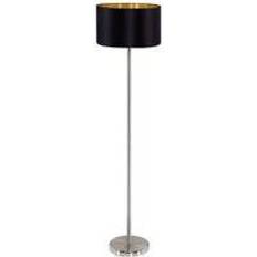 Eglo Maserlo Nickel/Black Floor Lamp 59.4"