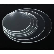 Acrylic Glass on sale Furtalk Round Cake Disc Transparent Acrylic Sheet 25cm 5mm