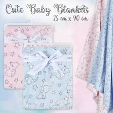 Pink Baby Blankets Metzuyan Baby Boys Girls Newborn Soft Blankets