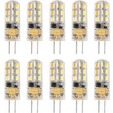 Light Bulbs Kikidex 10pcs Dimmable LED G4 Lamp AC12V Crystal Bulb
