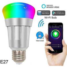 Light Bulbs Kikidex E27 E26 B22 E14 Smart Control Lamp