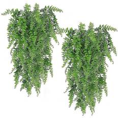 Kikidex 2pcs Plants Boston Ferns Artificial Plant