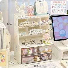 White Desktop Organizers New'C Kawaii Desktop Pen Holder Storage Rack