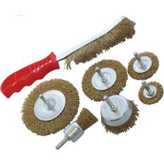 Steel Brushes Am-Tech 7pc Brass Plated Wire Set Steel Brush