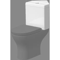 Bathroom Corner Toilet Cistern White Gloss Ceramic