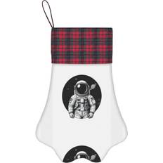 Black Stockings Famgem Paw Christmas Stockings Buffalo Tartan Plaid Stocking