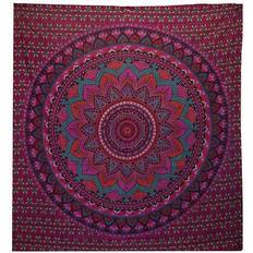 Purple Bedspreads A&W Double Cotton With Classic Mandala Bedspread Purple