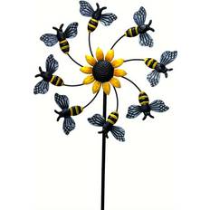 Garden & Outdoor Environment BGHONE Rust-Resistant Metal Bee Wind Spinner