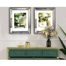 2PC Beveled Mirror Picture 11x14 Inch