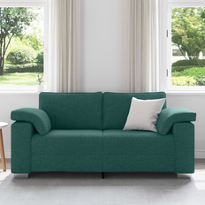 U-Sofas vidaXL Loveseat Dark Green 140 cm Sofa 3 Seater