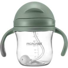 Mininor Straw Bottle 220ml Green