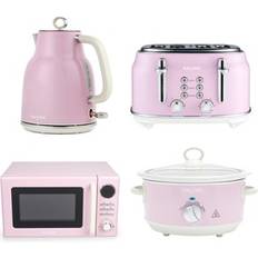 Pink Kettles Salter Retro Pink Kitchen Set 3kW