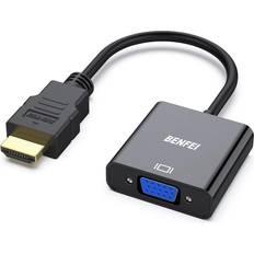 Kablar BENFEI HDMI to To HDMI Adapter With 3.5 mm Light Black