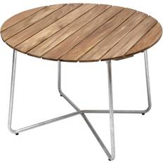 Grythyttan 9A Ø100cm - Untreated Teak with Hot Galvanized Base