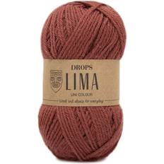 Drops Design Lima Uni Colour Brick Red 100m