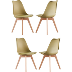 P&N Homewares Lorenzo Green Kitchen Chair 83cm 4pcs